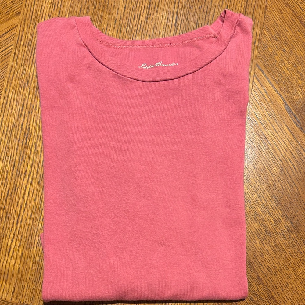 Eddie Bauer Pink Crew Neck Tee